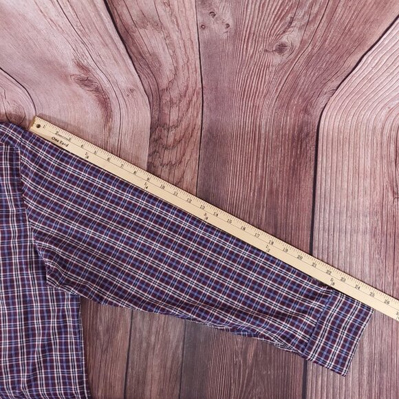 UNTUCKit Mens Size XL Millbrook Plaid Long Sleeve Button Up Performance Shirt - Picture 16 of 16